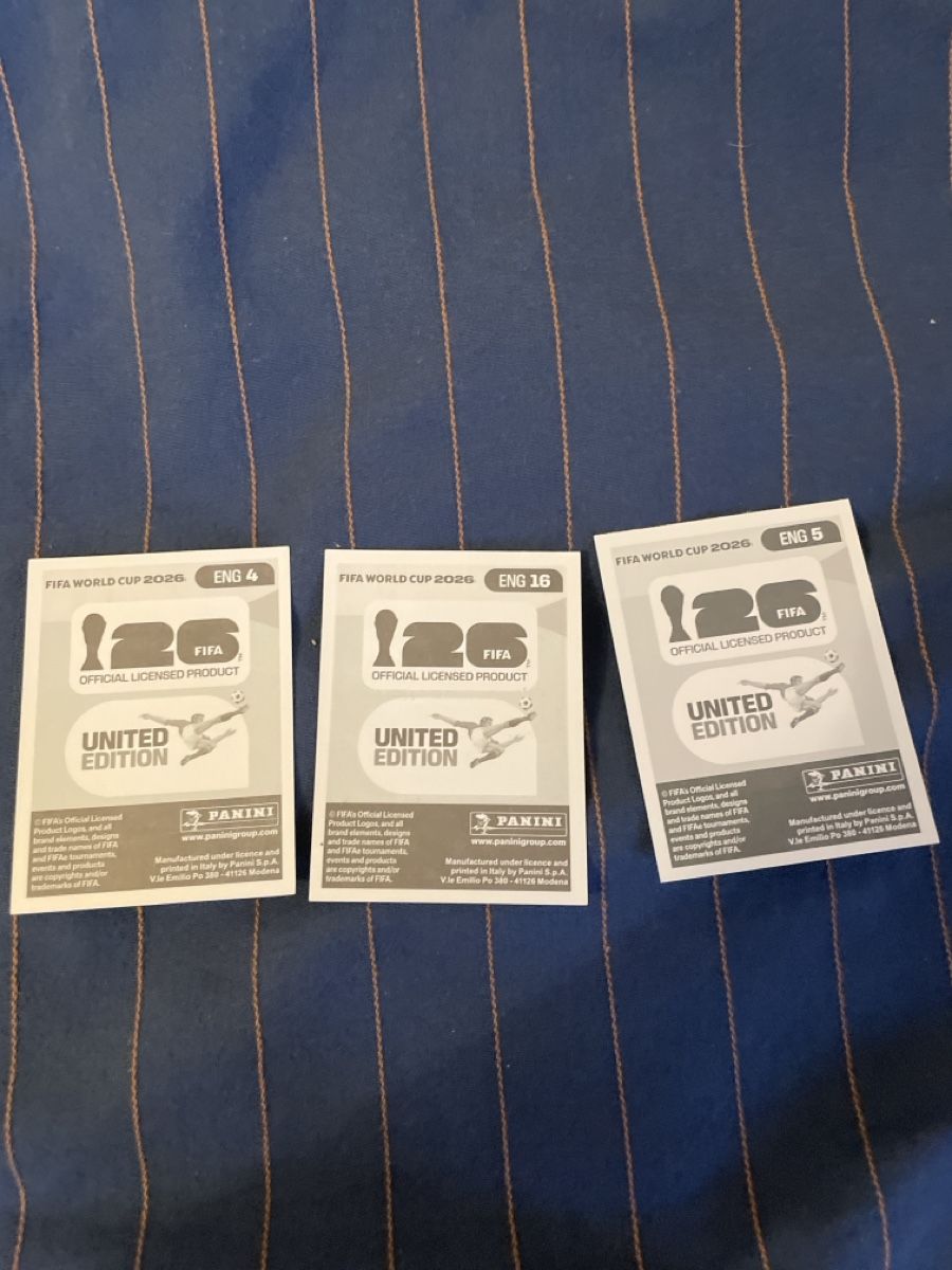 Panini Cartes à collectionner: ENG4,5,16 – Neuf (Voir description) à Weinfelden par kingofqueens03 1