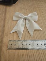 Schleife mit Klammer Haarschmuck weiss