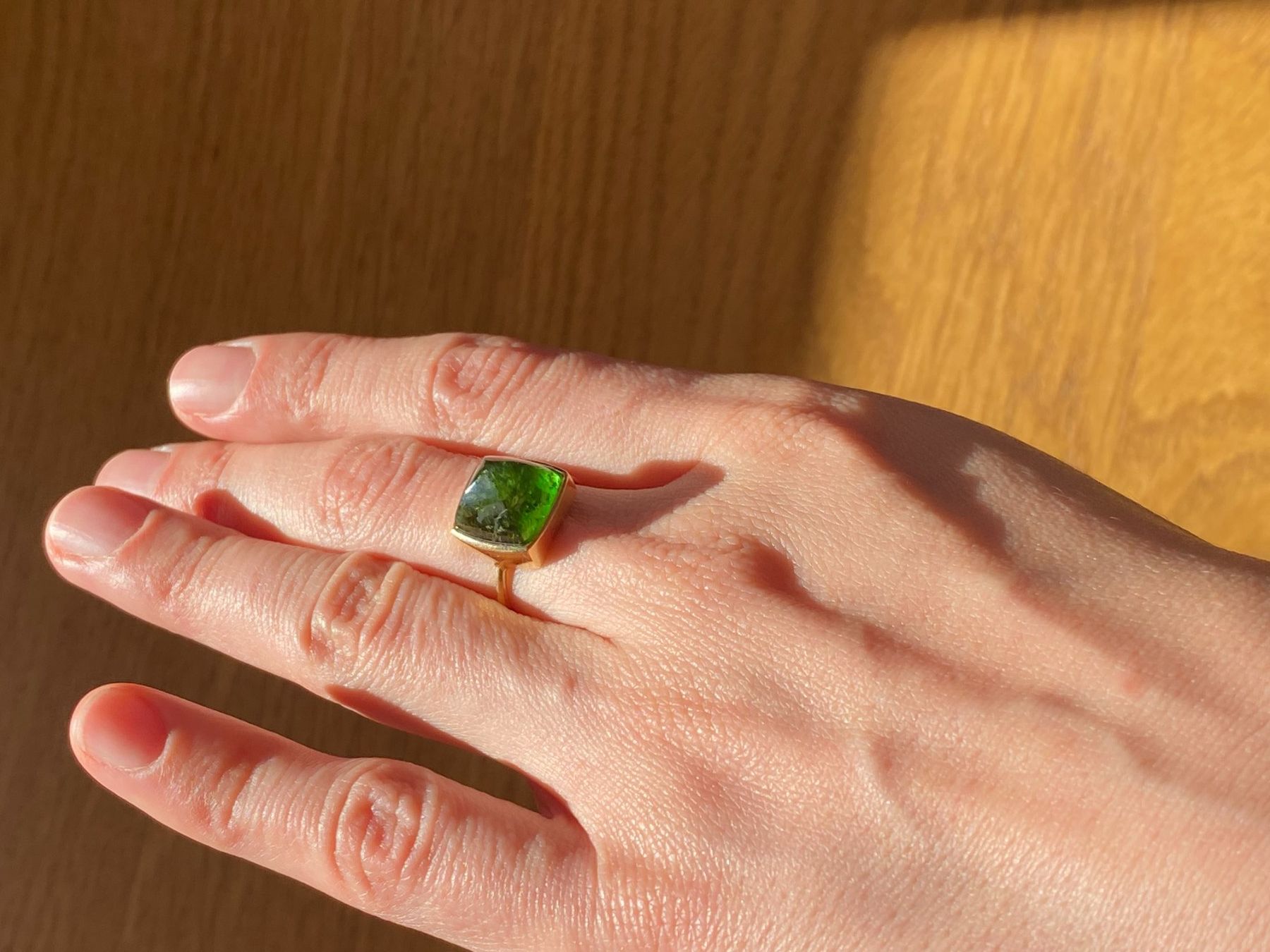 Olga Ribler Anelli: Goldring mit Turmalin – Usato da Bern venduto da Blu_Bern 4