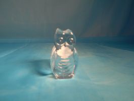 Eule, Glas, Sarner Kristall, H: 5.5cm