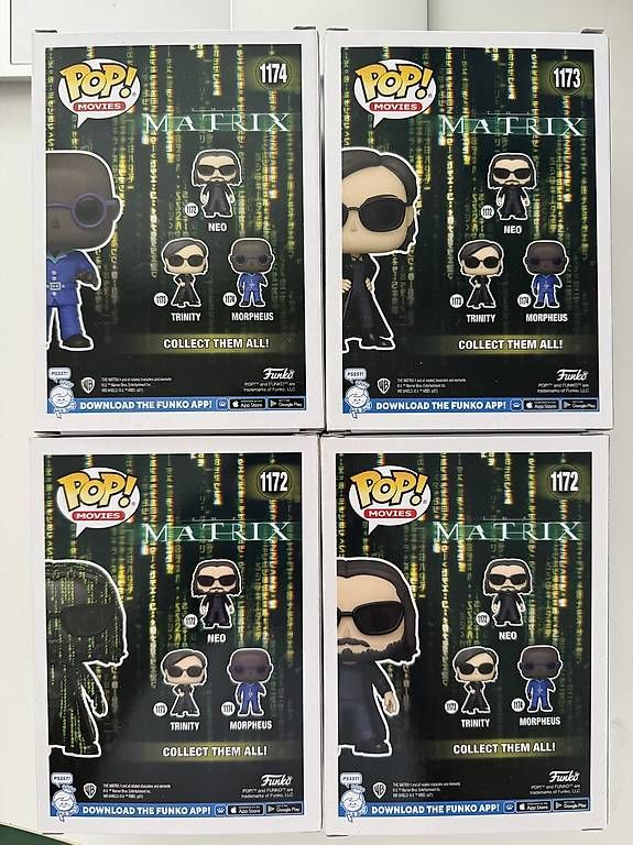 Statuette: Funko Pop Matrix set – Usato da villa luganese venduto da Massimo123456 1