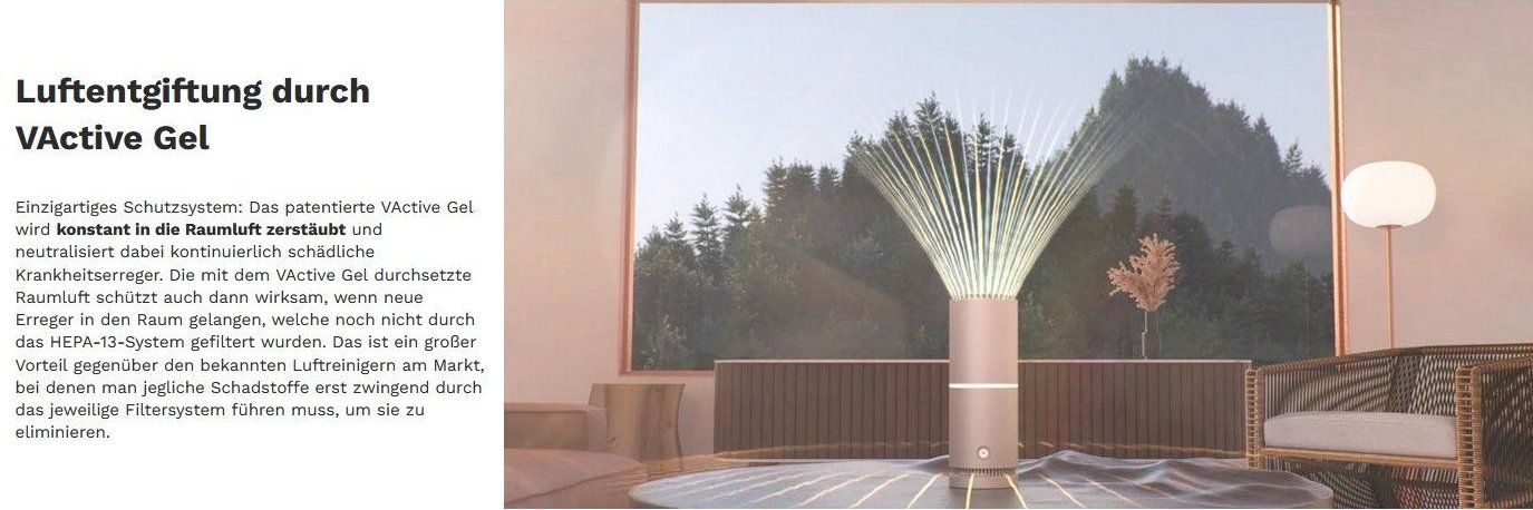 Purificatori d'aria: Luftreiniger Tasman silber Marke V BREATHE – Nuovo e nell'imballaggio originale da Kägiswil venduto da nick333 4