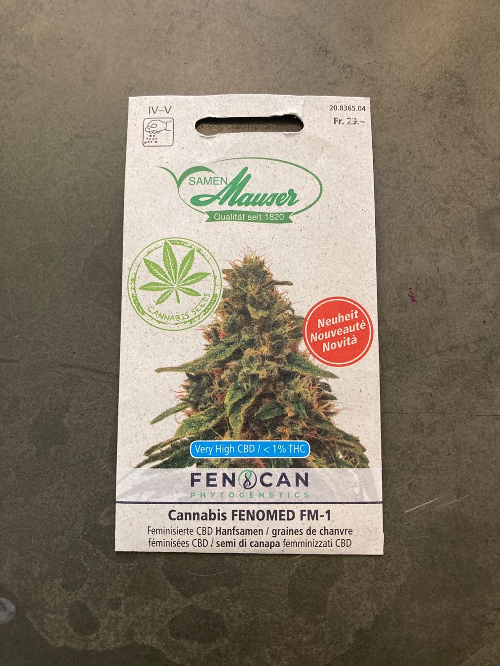 Piante & sementi: CBD Samen Maurer – Nuovo e nell'imballaggio originale da Winterthur venduto da ele_ct6p