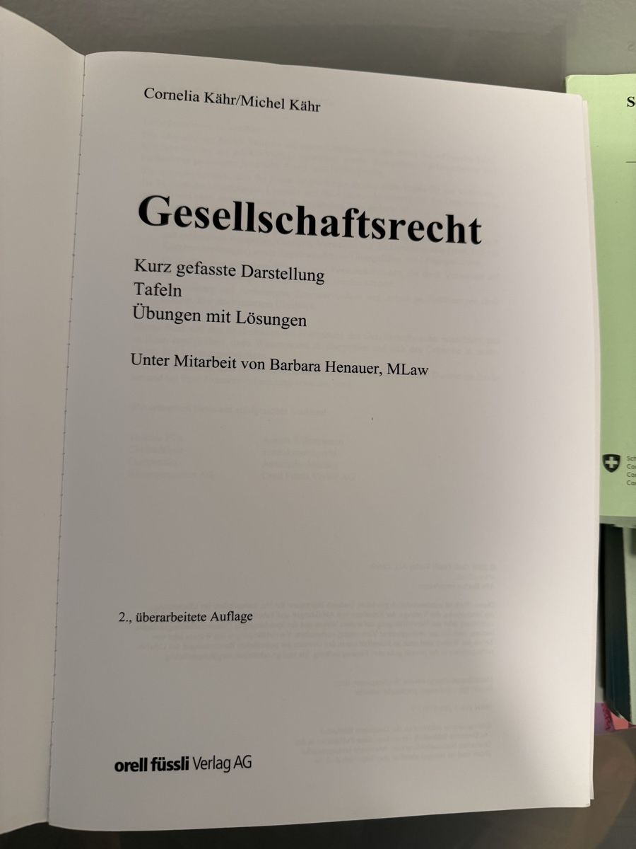 Libri: Repetitorium Gesellschaftsrecht – Usato da Luzern venduto da bia_v2fl 1