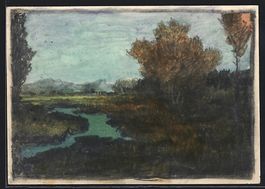 Handgemalt sign. Carl O. Arends: Idyllis