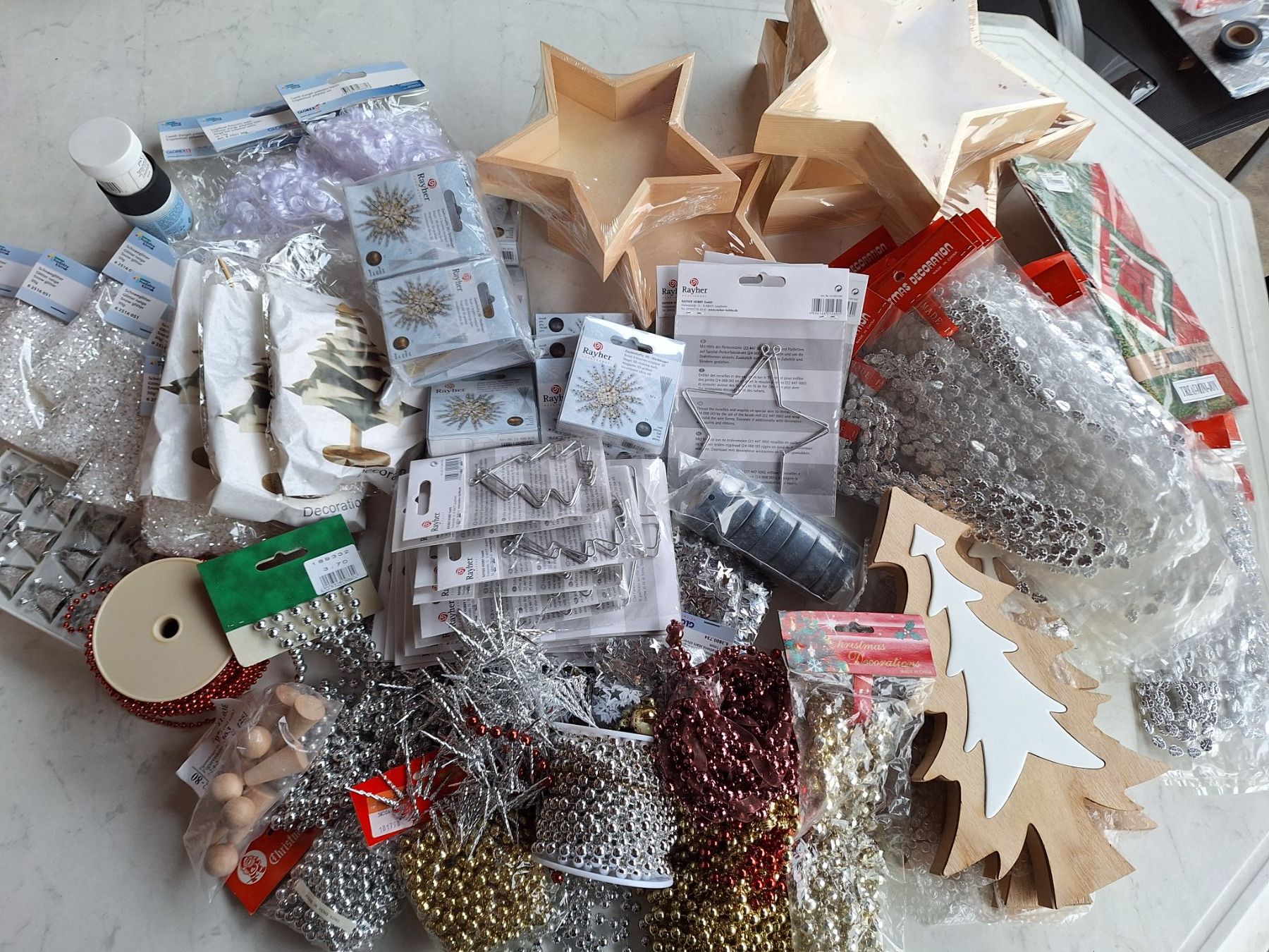 Rayher Kit bricolage: RESTPOSTEN WEIHNACHTS-BASTELMATERIAL – Nuovo (secondo la descrizione) da Huttwil venduto da Kunterbuntli