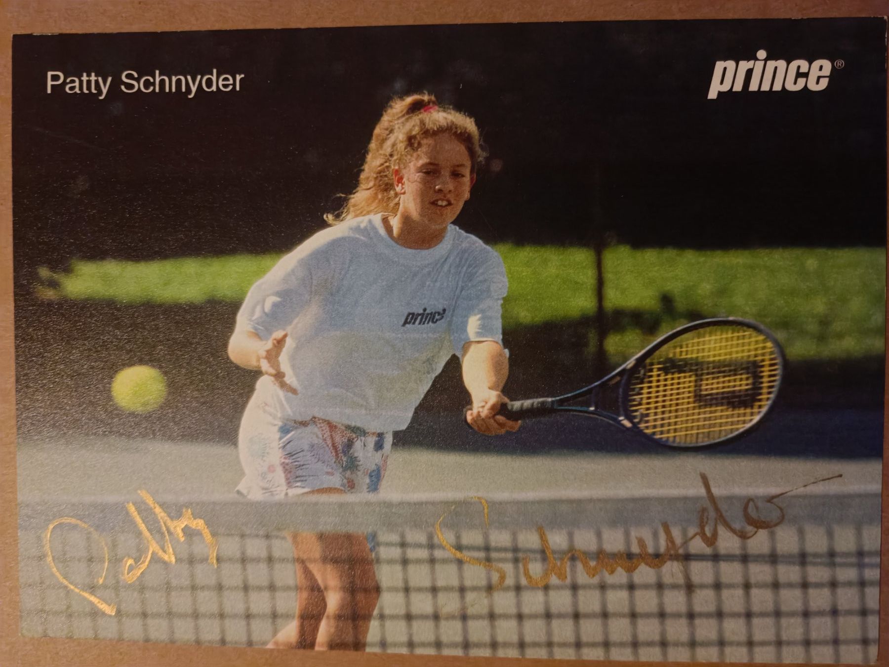 Autografi: Patty Schnyder  - handsigniert - A5 – Usato da Menziken venduto da Artographs