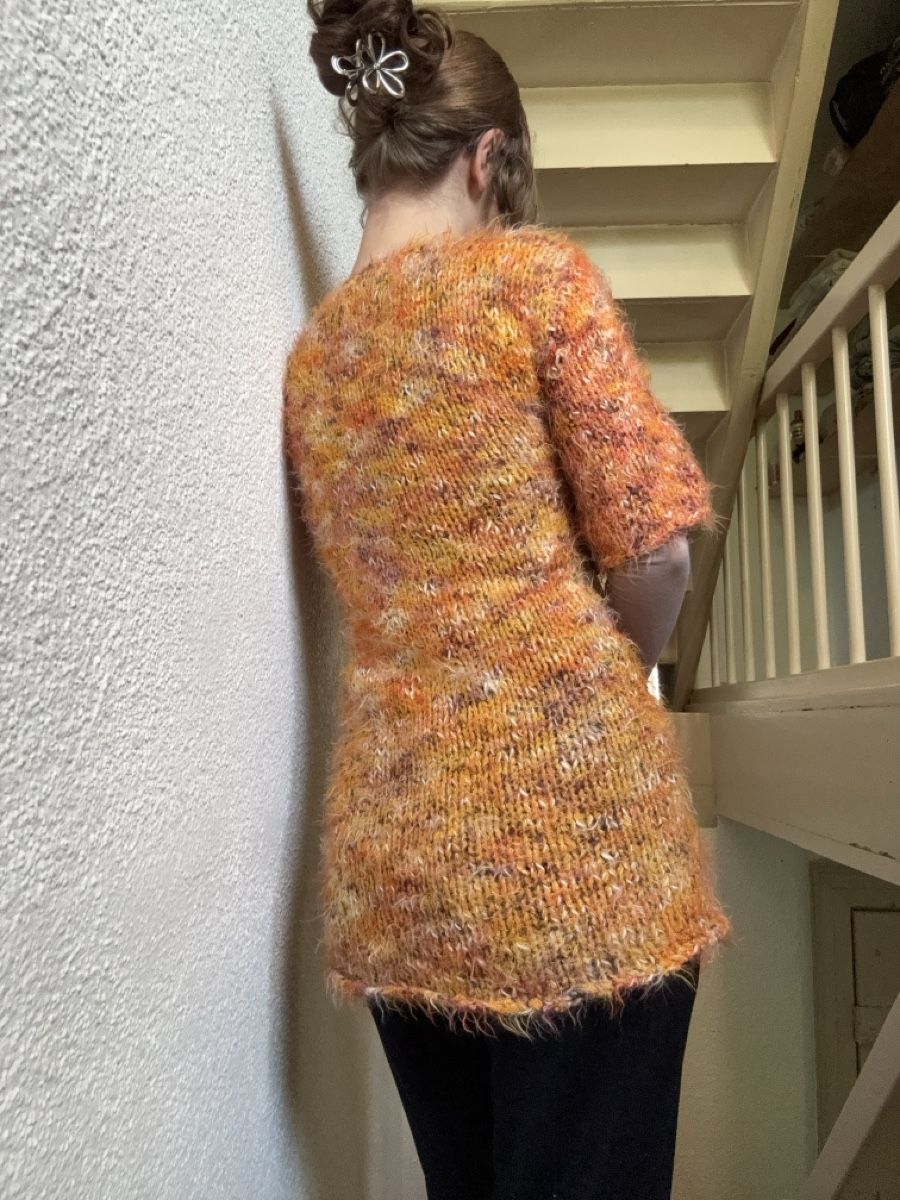 Vestes: Orangene Strickjacke – D'occasion à Zürich par ros_5kfd 3