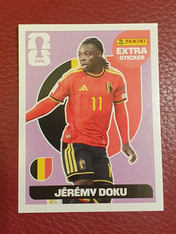 Panini Sammelbilder & Trading cards: Panini Extra Sticker WM 2026, JÈRÈMY DOKU – Neu (gemäss Beschreibung) aus Winterthur von Heazint