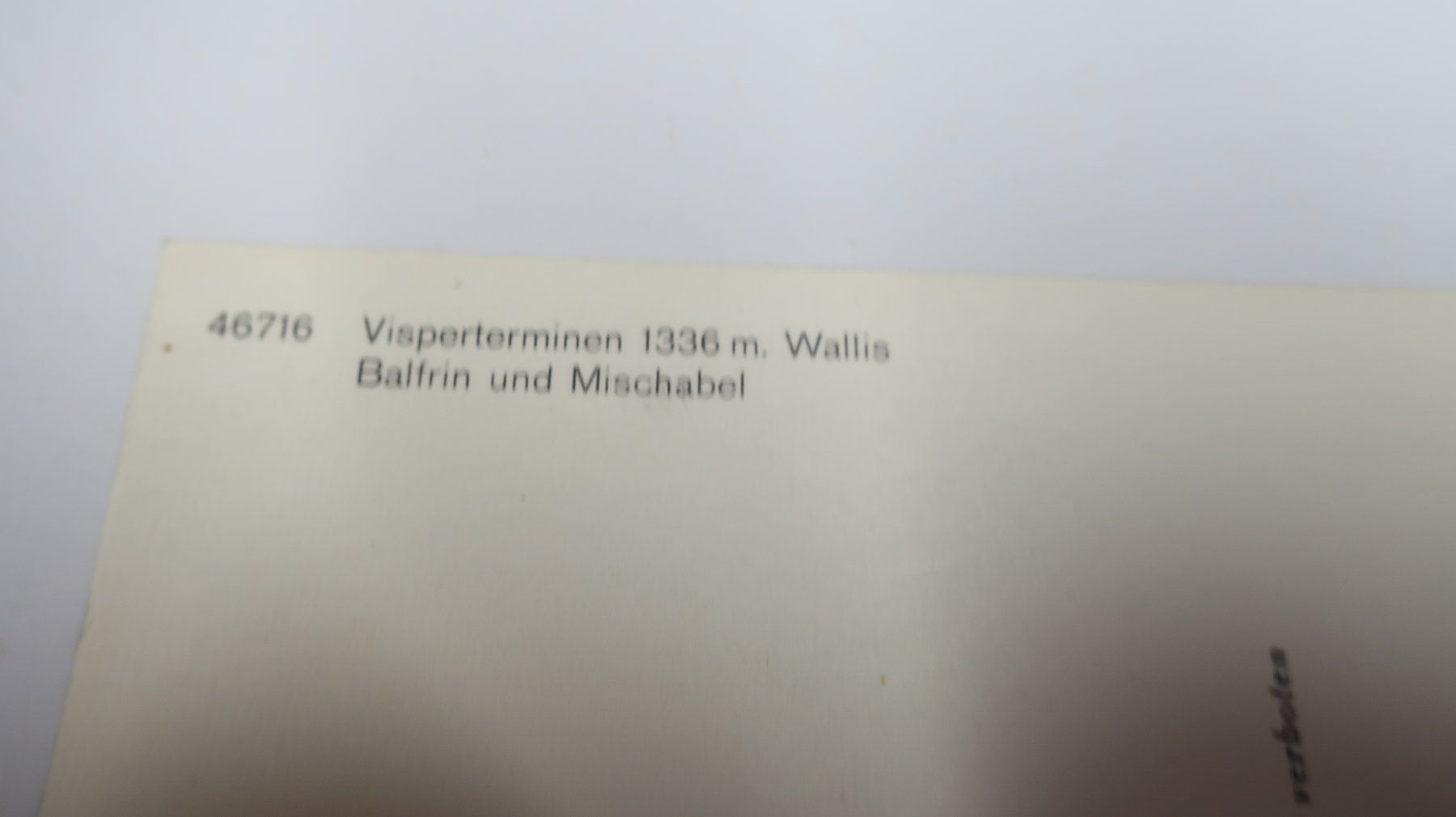 Cartoline postali: Visperterminen Wallis Balfrin und Mischabel – Usato da Cormoret venduto da Pascalll2001 3