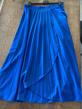 RESERVED PLISSEEROCK/JUPE/ROCK ev.38/40/42 (UK 14) royalblau