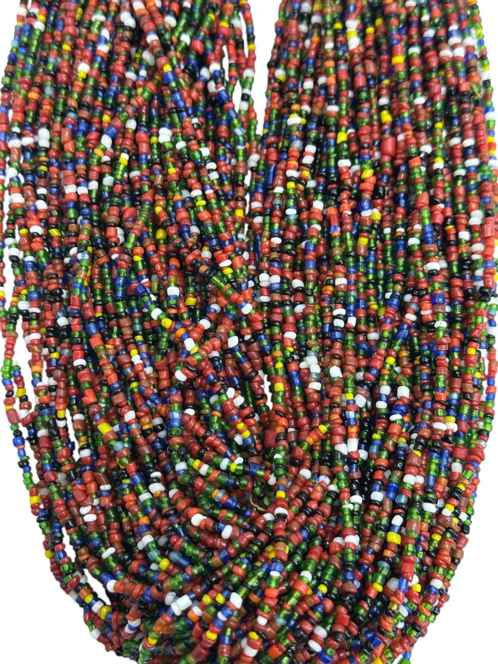 Catenine: Collier multirang NAGA authentique perles verre multicolore – Usato da Morges venduto da vintiques 8