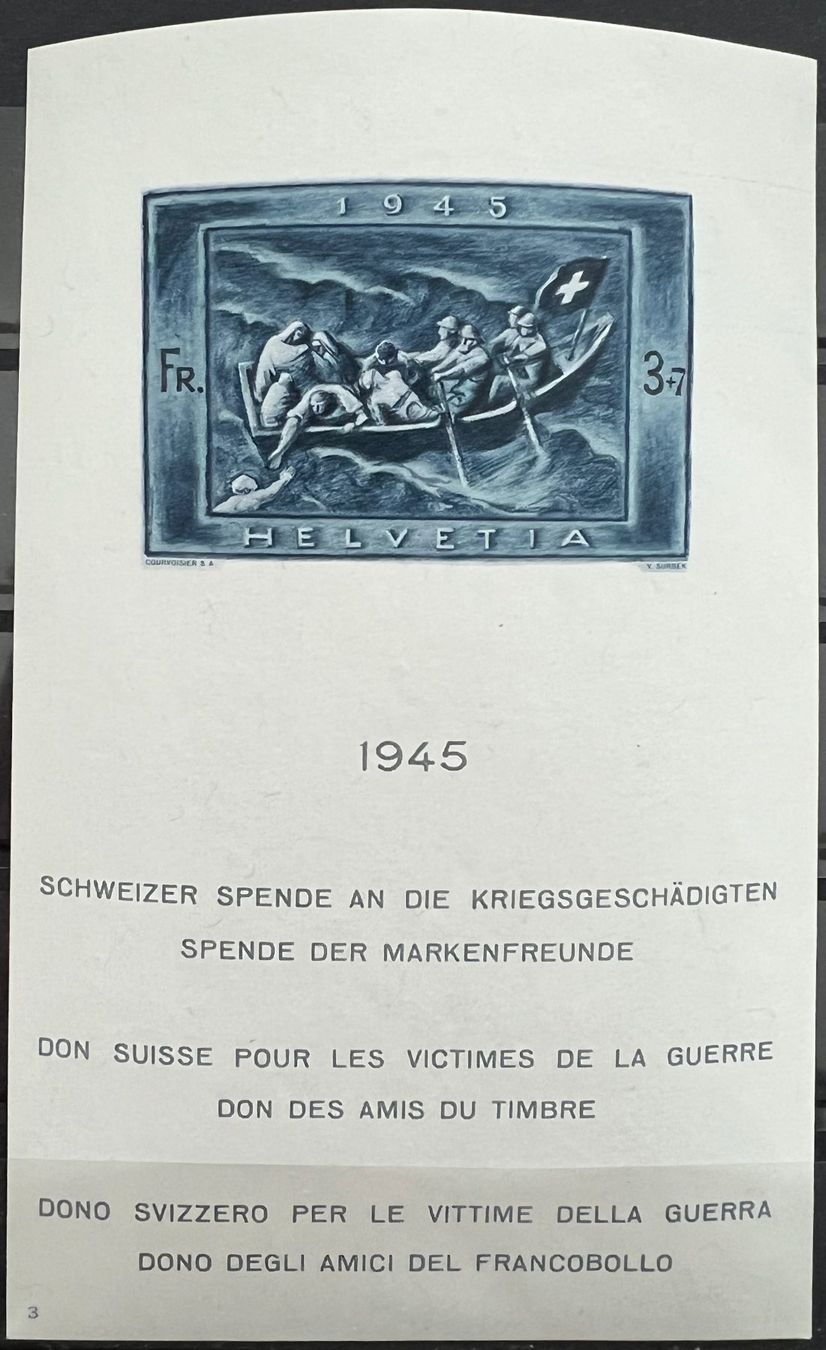 Tutti i francobolli: 1945 Spende Block sauber ** SBK 200.- – Usato da St. Gallen venduto da Cheirodon