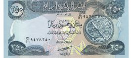 Irak 250 Dinars 2003 P-91 UNZ Nr2
