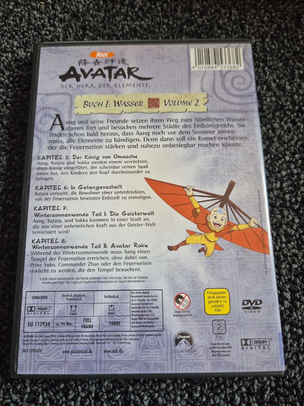 Tutti i DVDs: Avatar - Der Herr der Elemente DVD Buch 1: Wasser Vol.2 – Usato da Ruswil venduto da jan_bxl5 1
