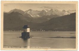 RAPPERSWIL Blick gegen Lachen und Wäggitalerberge