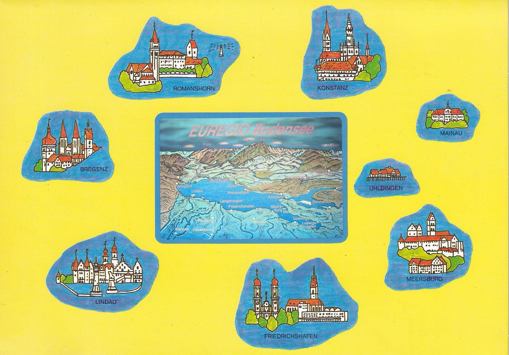 Tutti i francobolli: Hologramm - Folder EUREGIO Bodensee 1993 – Usato da Baar venduto da Asmara111