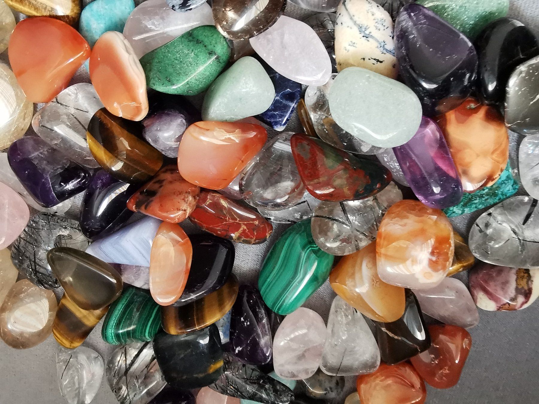 Pietre preziose: 40Stk.Schmucksteine MIX ca. 3cm gross – Nuovo e nell'imballaggio originale da Dierikon venduto da Buntspecht-10