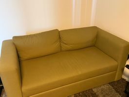 SKÖNABÄCK 2er-Bettsofa, Vissle gelbgrün