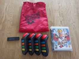 Buzz! Quiz TV PS3 Set + 4 Wireless Buzzer & Dongle PS3 TOP