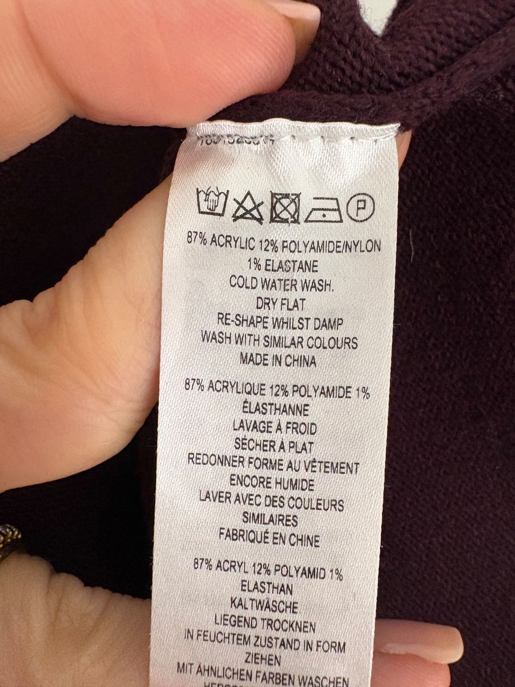 French Connection Maglioni & Felpe: French Connection Rollkragenpullover Strick M Bordeaux – Nuovo (secondo la descrizione) da Regensdorf venduto da secondchancefashion 4