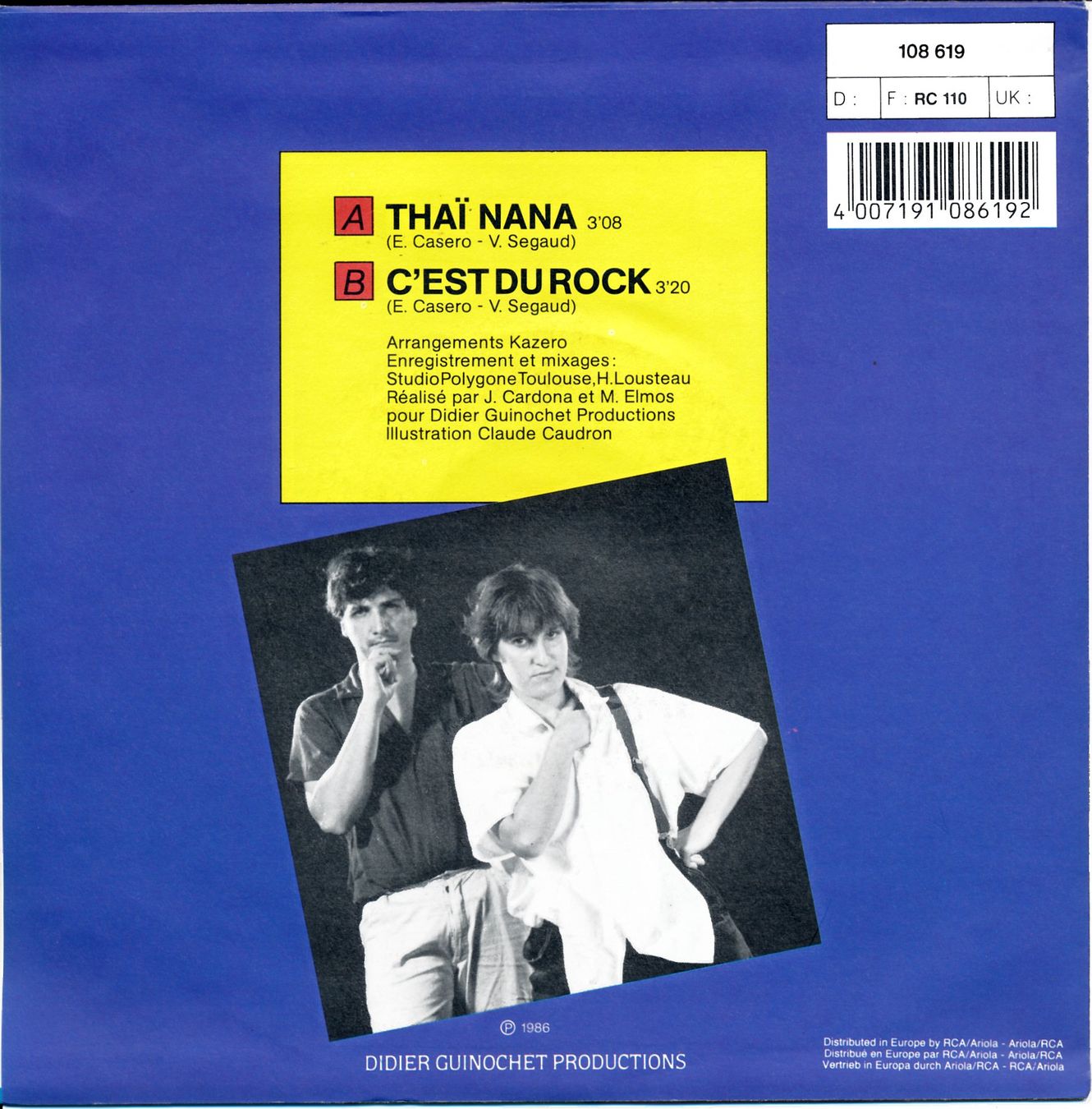 Schallplatten: KAZERO - THAÏ NA NA (7'' Vinyl Single NM) – Gebraucht aus Hedingen von Studers 1