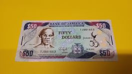 50 Jamaikanische Dollar Banknote - Seltenes 2012