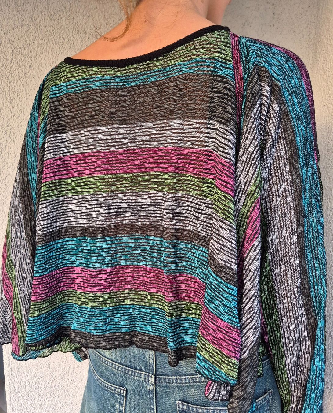 Maglioni & Felpe: PULLOVER PULLI WEIT GESCHNITTEN S 36 BUNT VINTAGE TOP SHIRT – Usato da Elsau venduto da the-colorful-side 5