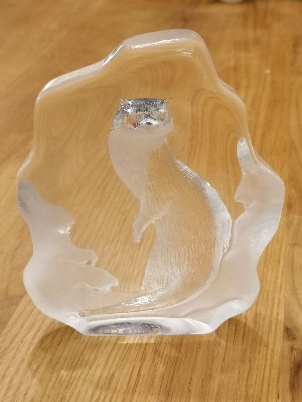 Sculture & Statue: Mats Jonasson Schweden Kristall Otter – Usato da Basel venduto da vintagecollector