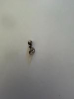 Charm Pandora en argent avec 2 coeurs