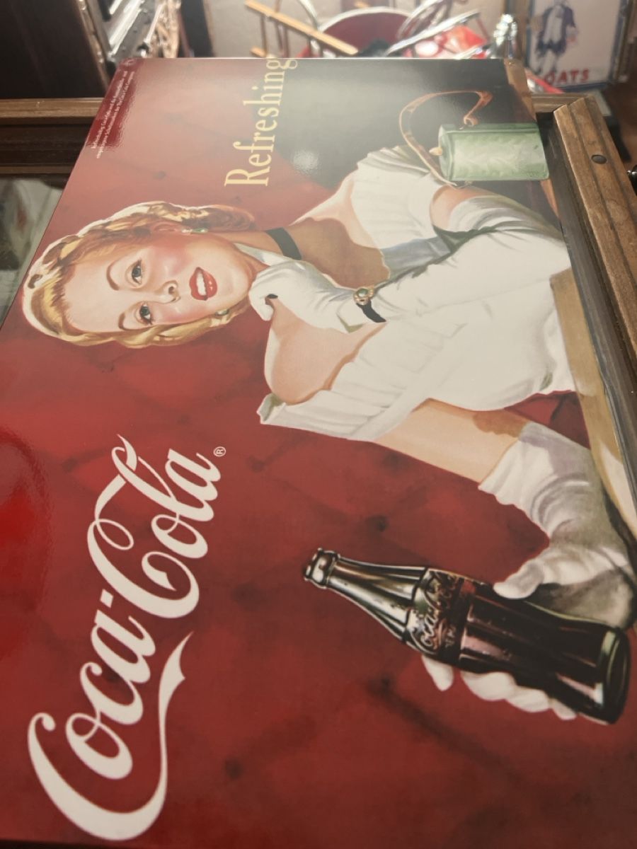 Coca-Cola Insegne: Coca-Cola Blechschild, "Refreshing", Vintage Stil, Top! – Nuovo (secondo la descrizione) da Mellingen venduto da Oelquelle 2