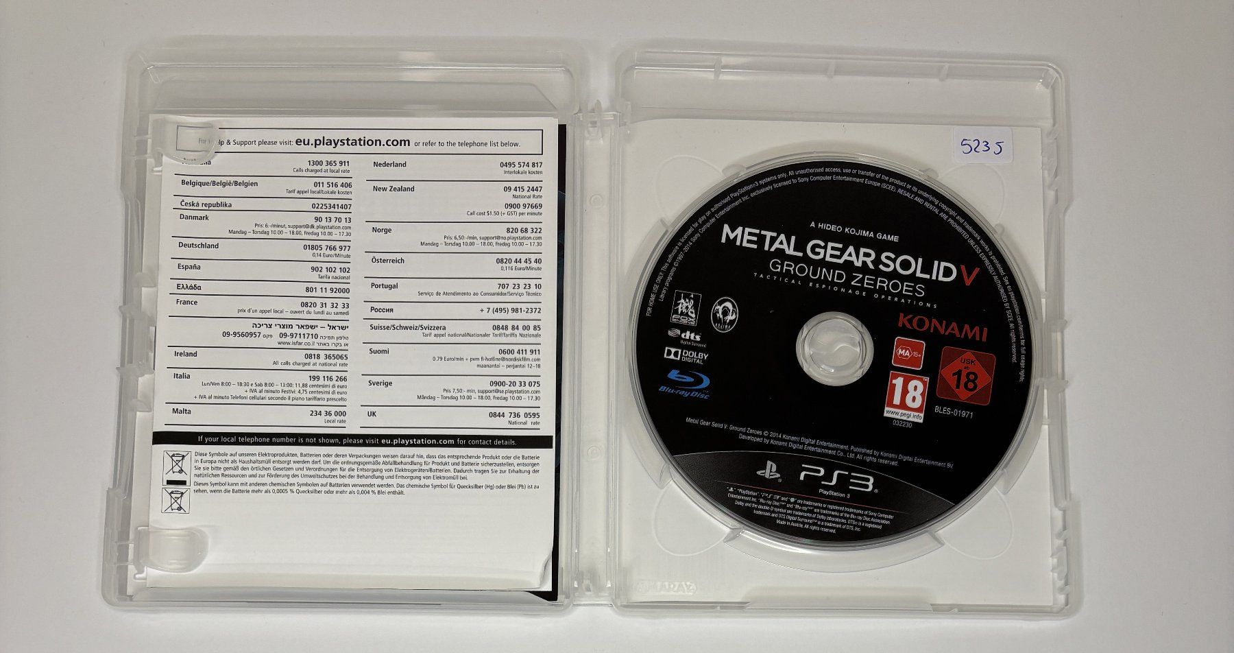 Giochi: PS3 - Metal Gear Solid V: Ground Zeroes – Usato da Allschwil venduto da Bullach 1