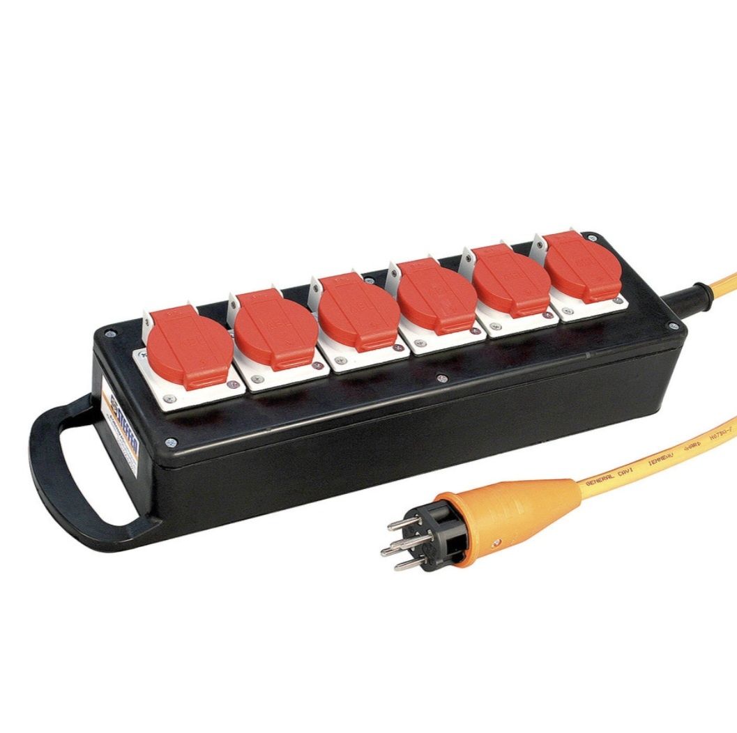 Stecker: Steckdosenleiste Steffen - 6 x T15 – Neu (gemäss Beschreibung) aus Reinach BL von HeTra20