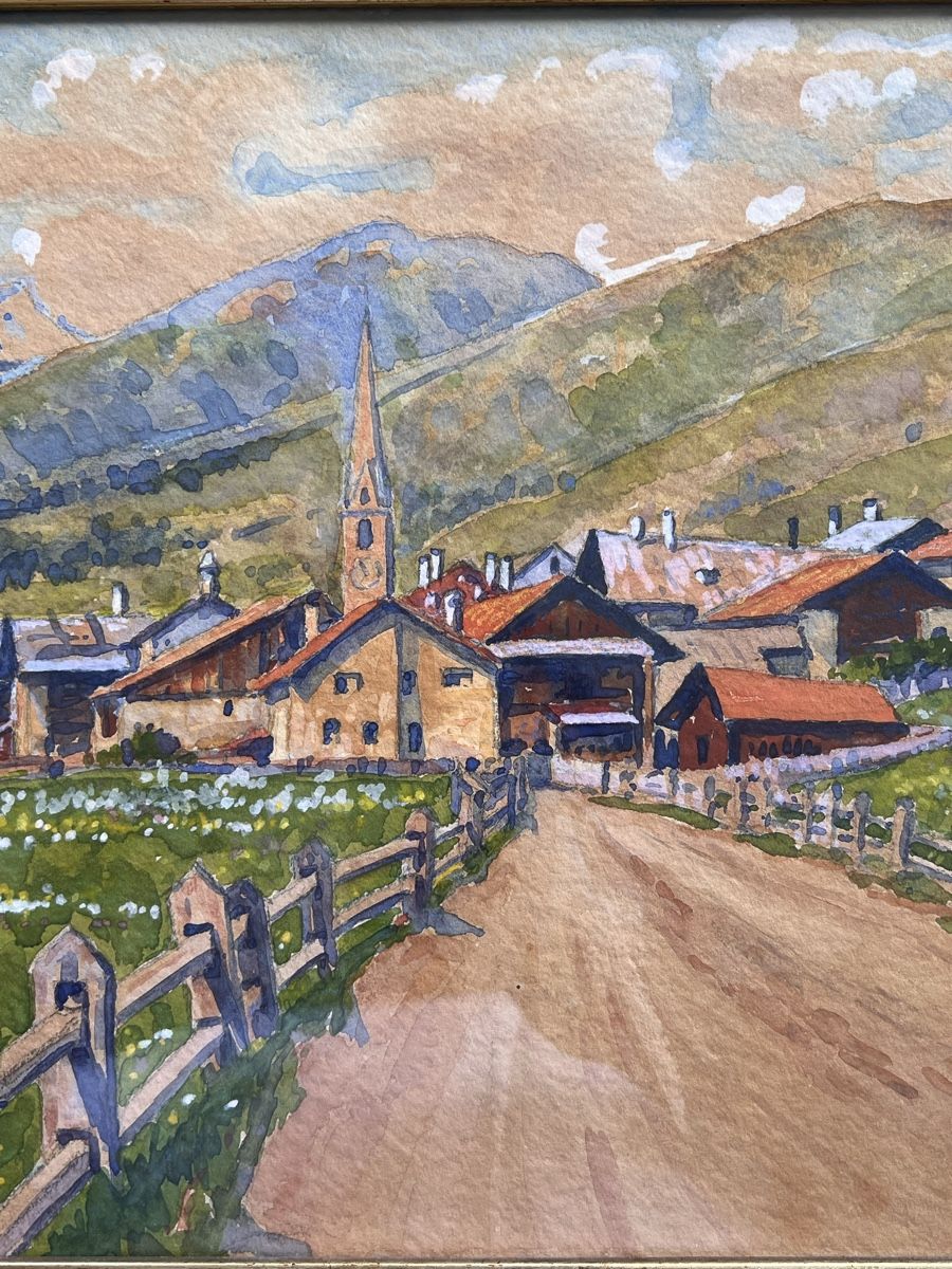 Dipinti: Anton Christoffel Scanfs Engadin Aquarell 1939 – Usato da Adliswil venduto da buch_und_kunst 1