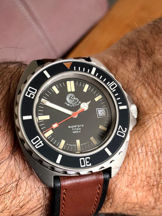 Nautilus Superpro 1000 m Vintage Diver NOS , RAR! Taucheruhr Kaufen