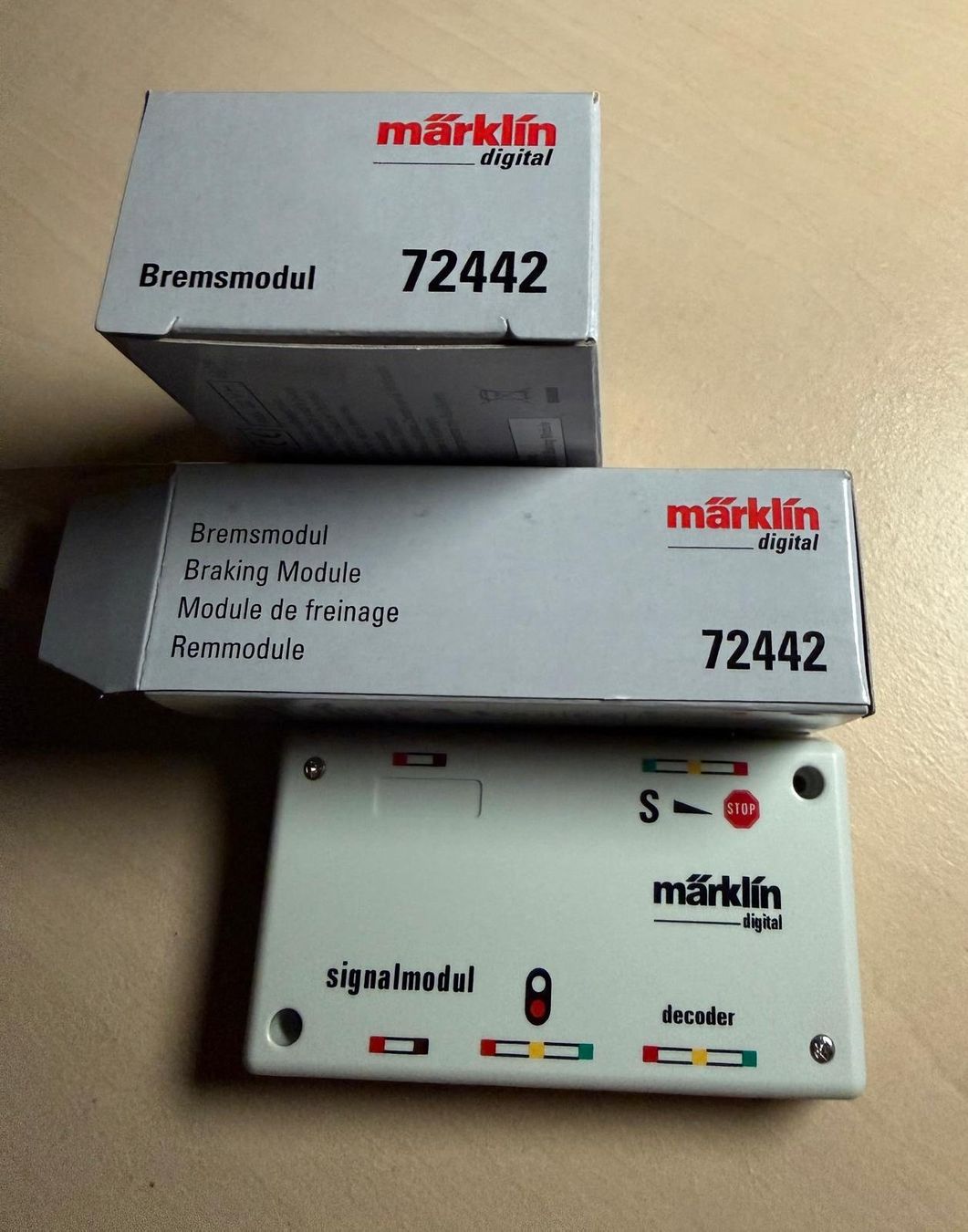 Märklin Modellini di ferrovie: Märklin 72442 Bremsmodul – Nuovo e nell'imballaggio originale da Belp venduto da mahuzi