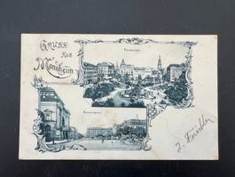 AK 1900 Mannheim Litho  Reichspost  (G511)