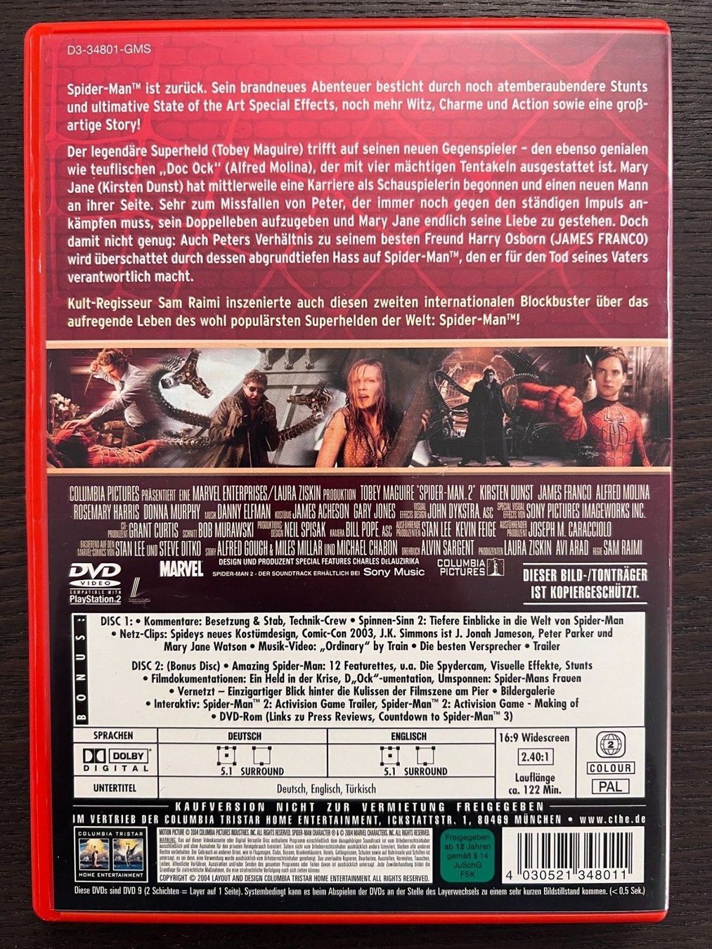 Tutti i DVDs: Spider-Man 2 – Usato da Zürich venduto da FilmFreunde 1