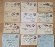 Konvolut historische Postkarten 19. Jhd gebraucht