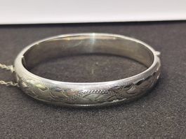 Jugendstil 925er Silber Unisex Armreif England um 1900j Top