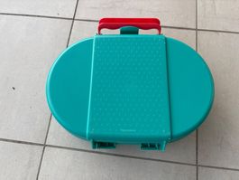 Tupperware Brotdose grün 90er Retro Vintage Kult Lunchbox