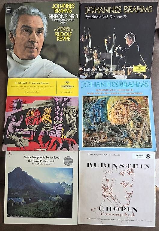 Vinyles: Brahms, Chopin, Orff – D'occasion à Locarno par bru_st25