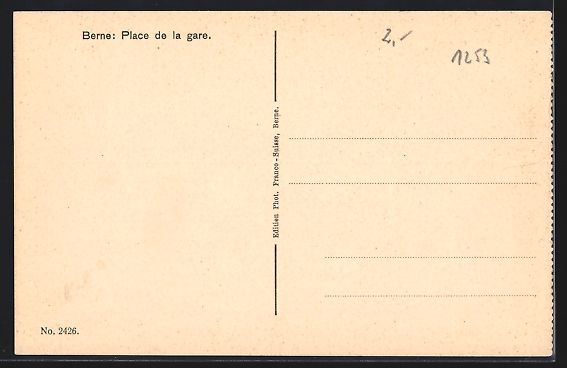 Cartes postales: Bern, Strassenbahnen auf dem Bahnhofplat – D'occasion à Berlin par bartko-reher 1