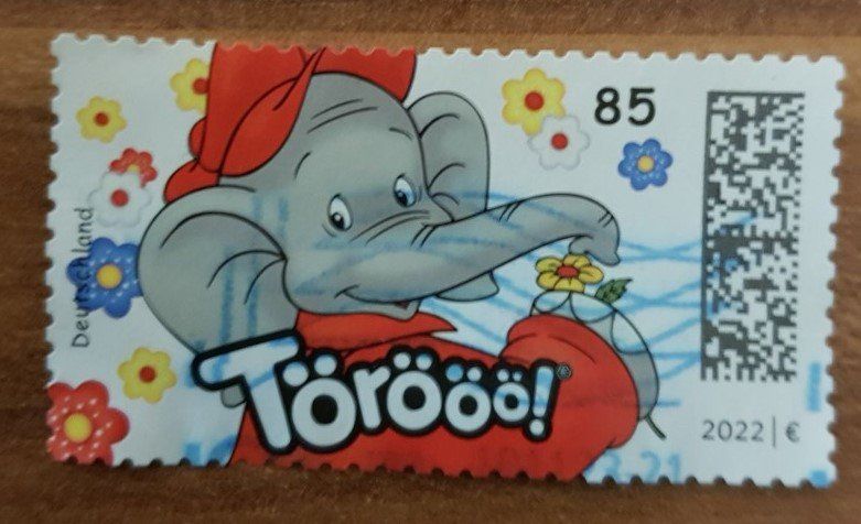 Tutti i francobolli: Wertvolle Benjamin Blümchen Briefmarke mit Poststempel – Nuovo (secondo la descrizione) da Muttenz venduto da Gepard23