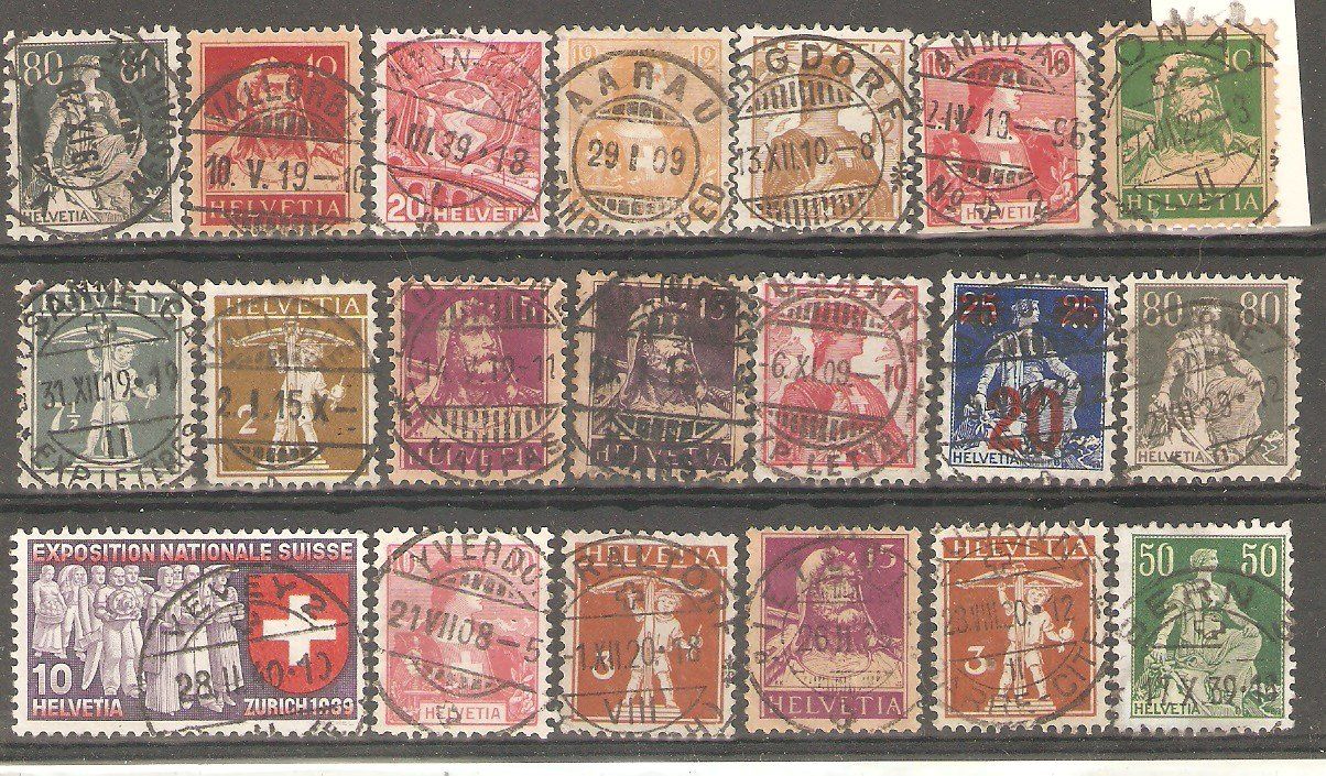 Tutti i francobolli: 21 Vollstempel – Usato da Lausanne venduto da Whorvath