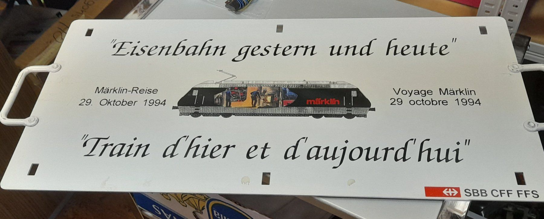 SBB/CFF/FFS Insegne: Plaque ferroviaire – Usato da Auvernier venduto da gandalf08