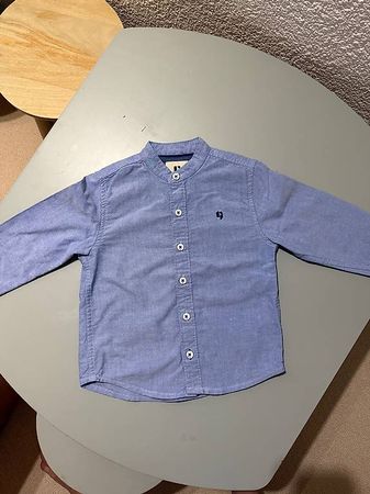 GARCIA - Jungenhemd Grösse 92/98 in hellem Jeansblau