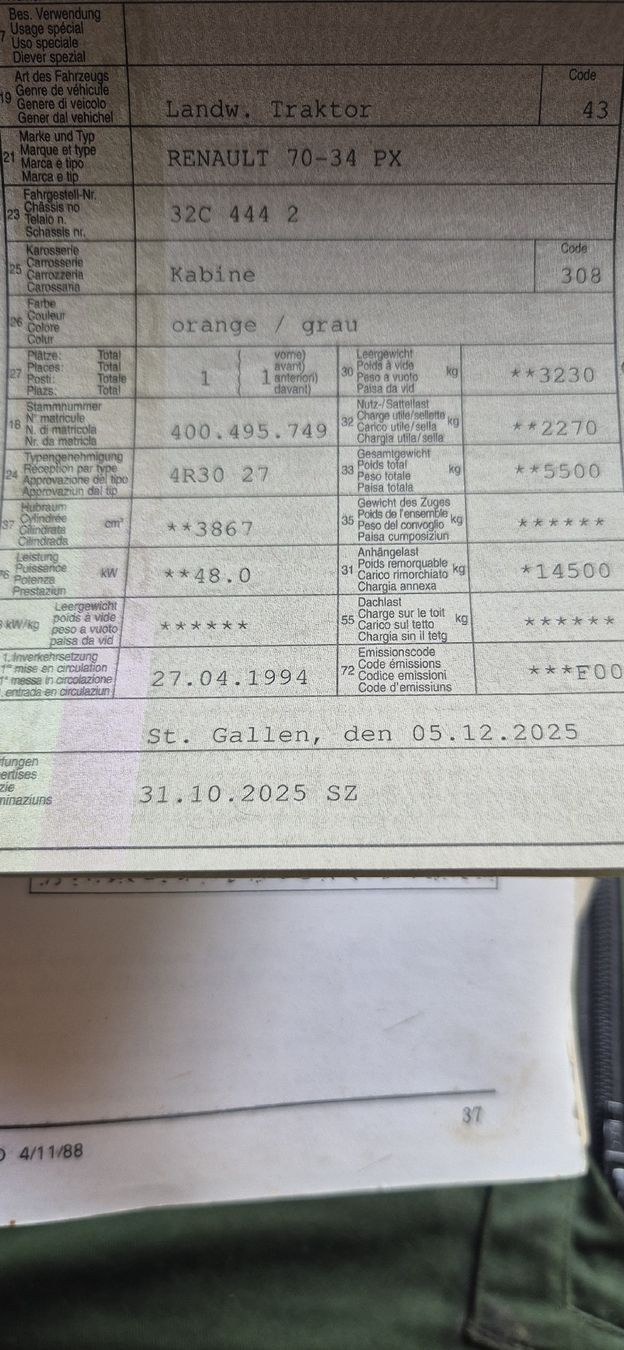 Renault Tracteurs: Renault 70-34 PX  – D'occasion à Grabs par brennholz_bruno 7