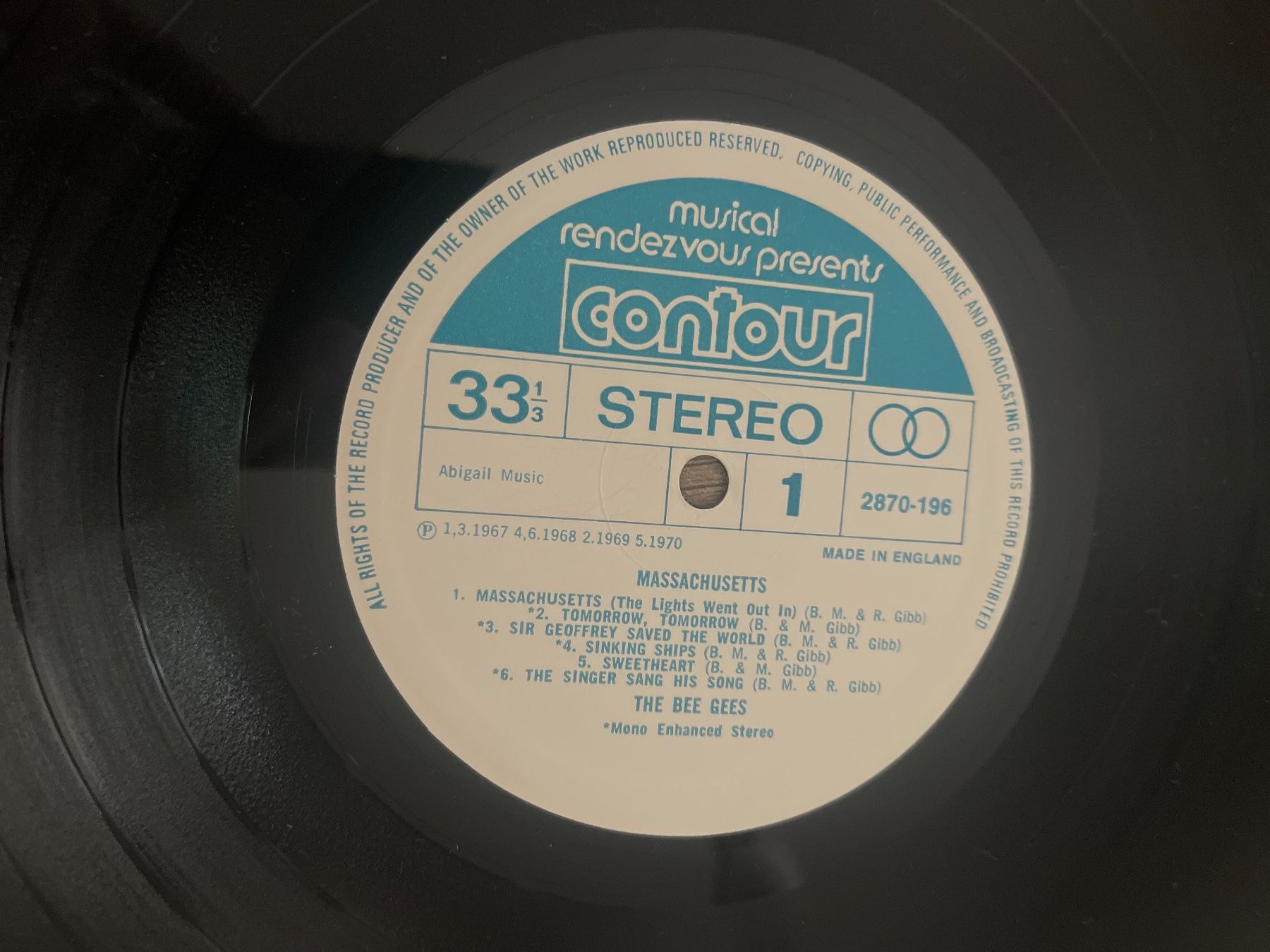 Schallplatten: A867/The Bee Gees Massachusetts – Gebraucht aus Frutigen von Philippe_jsp 2