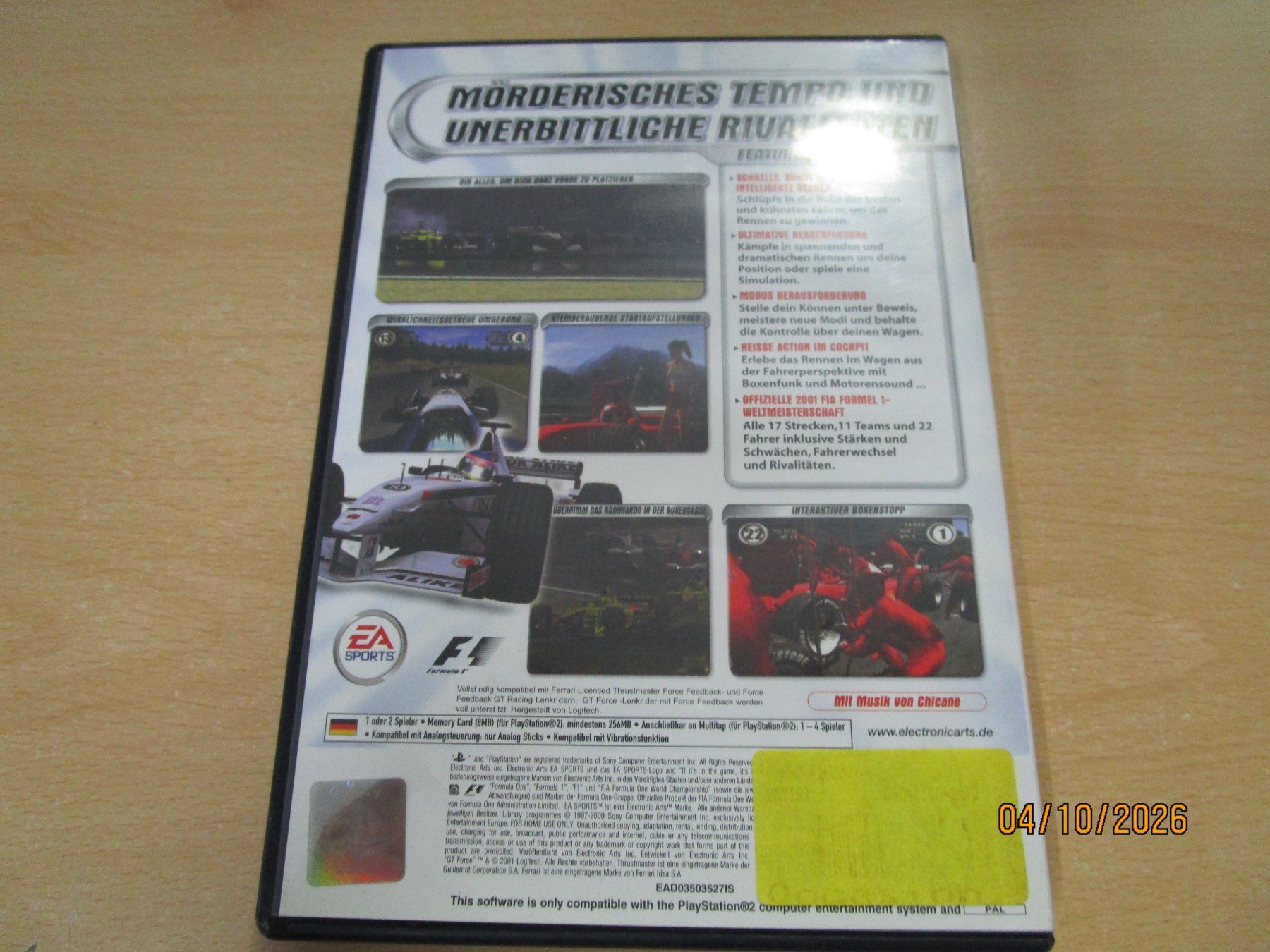 Sony Giochi: F1 2001 Sony Playstation 2 PS2 – Usato da Goldau venduto da agestuffer 1